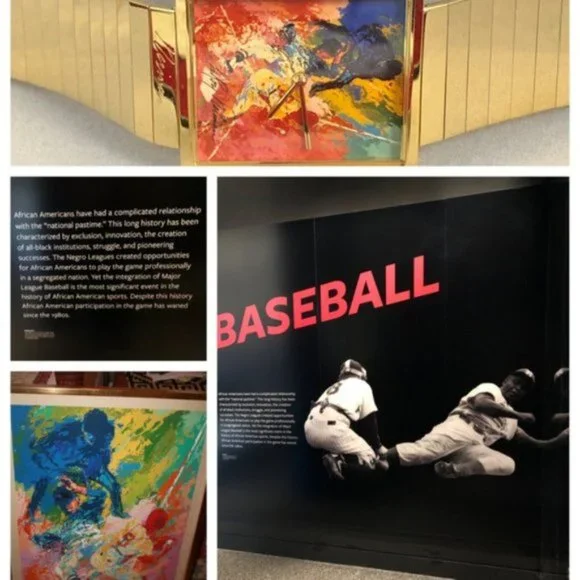 Sliding Home by artist LeRoy Neiman was portraying Jackie Robinson Price is firm - Picture 9 of 9